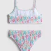 7–15 Jahre | Bikini mit Blumenmuster und Rüschen