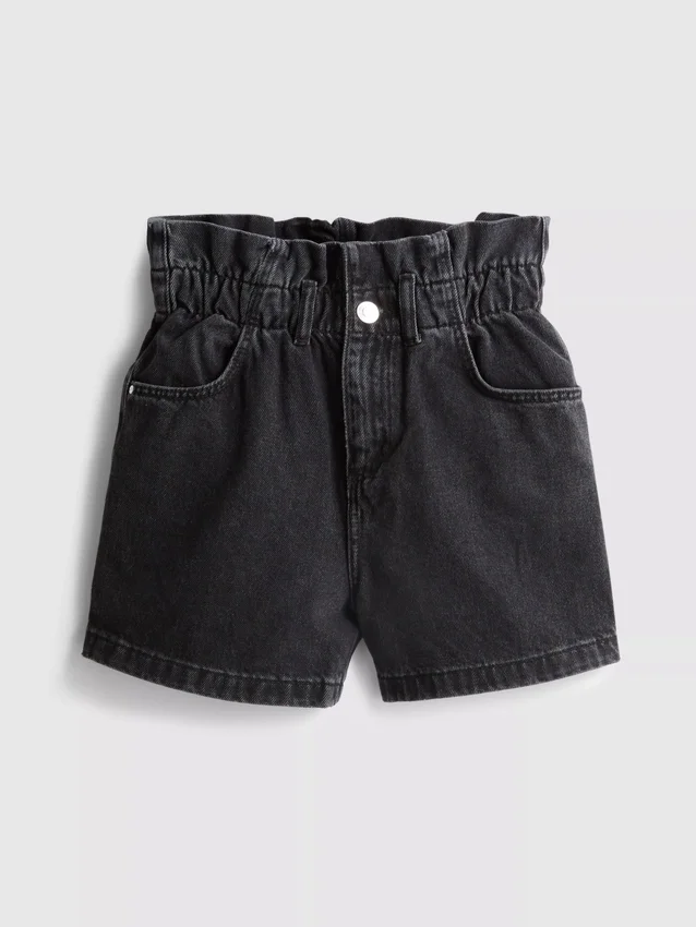 7–15 Jahre | Denim-Shorts im Paperbag-Stil