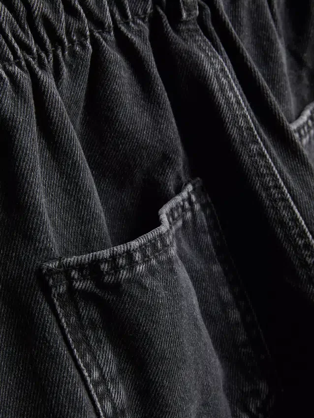 7–15 Jahre | Denim-Shorts im Paperbag-Stil