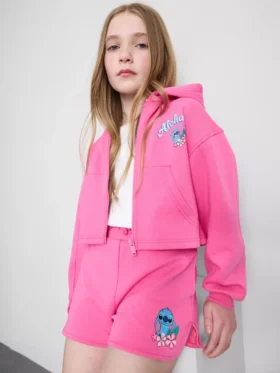 7–15 Jahre | Disney-Stitch-Hoodie mit Reissverschluss