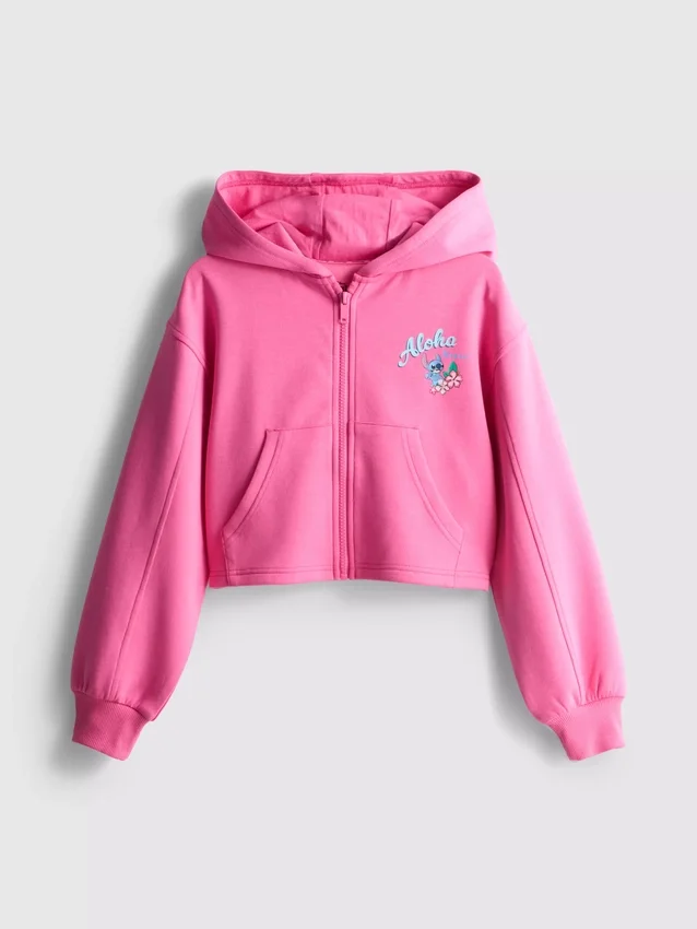 7–15 Jahre | Disney-Stitch-Hoodie mit Reissverschluss
