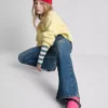 7–15 Jahre | Flare-Jeans mit Gürtel