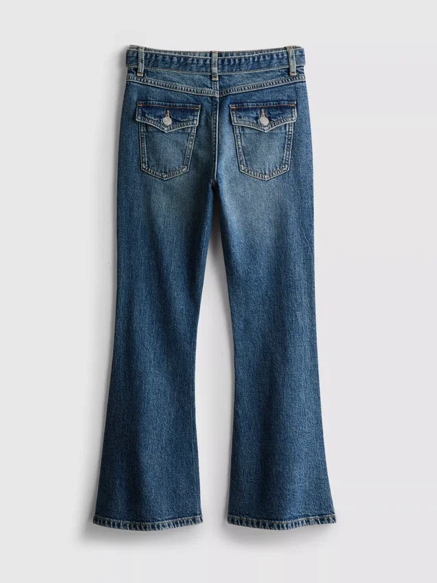 7–15 Jahre | Flare-Jeans mit Gürtel