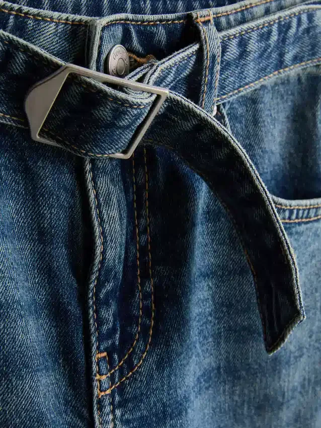 7–15 Jahre | Flare-Jeans mit Gürtel