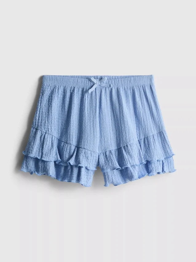 7–15 Jahre | Gekräuselte Stufenshorts