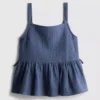 7–15 Jahre | geraffte Bluse mit Schleife