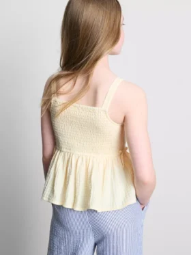 7–15 Jahre | geraffte Bluse mit Schleife