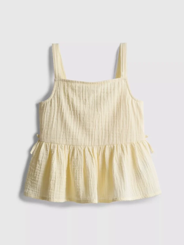 7–15 Jahre | geraffte Bluse mit Schleife