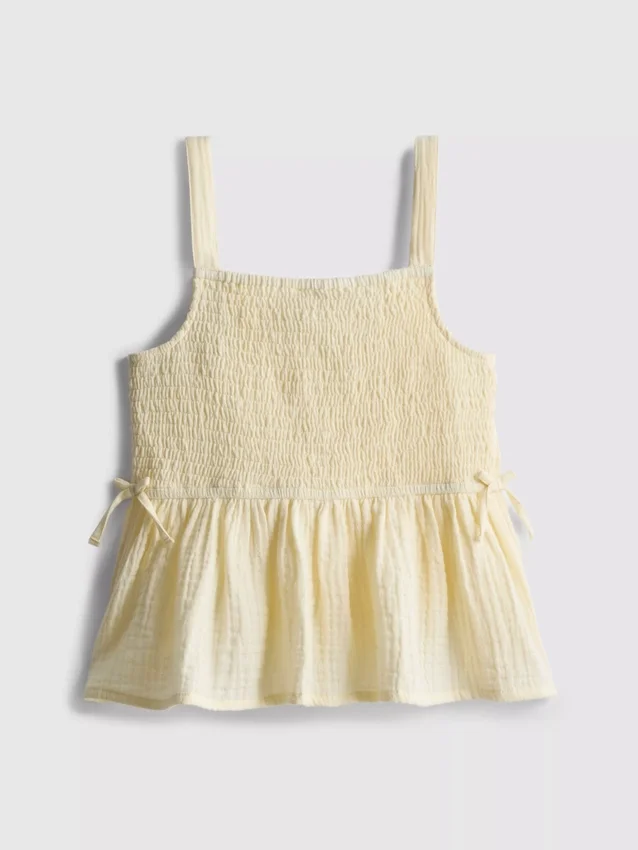 7–15 Jahre | geraffte Bluse mit Schleife