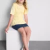 7–15 Jahre | gerafftes Peplum-Hemd