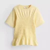 7–15 Jahre | gerafftes Peplum-Hemd