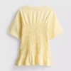 7–15 Jahre | gerafftes Peplum-Hemd