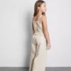 7–15 Jahre | Gestreifter, geraffter Jumpsuit