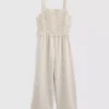 7–15 Jahre | Gestreifter, geraffter Jumpsuit