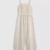 7–15 Jahre | Gestreifter, geraffter Jumpsuit