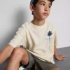 7–15 Jahre | Hemd mit Palmenmotiv und Struktur