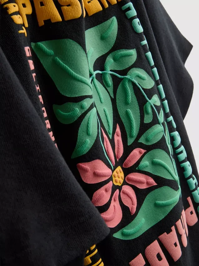7–15 Jahre | Hemd mit strukturiertem Blumenmotiv