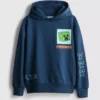 7–15 Jahre | Hoodie aus baumwollreicher Ware mit Minecraft-Motiv