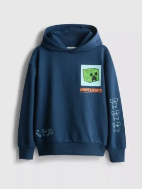 7–15 Jahre | Hoodie aus baumwollreicher Ware mit Minecraft-Motiv