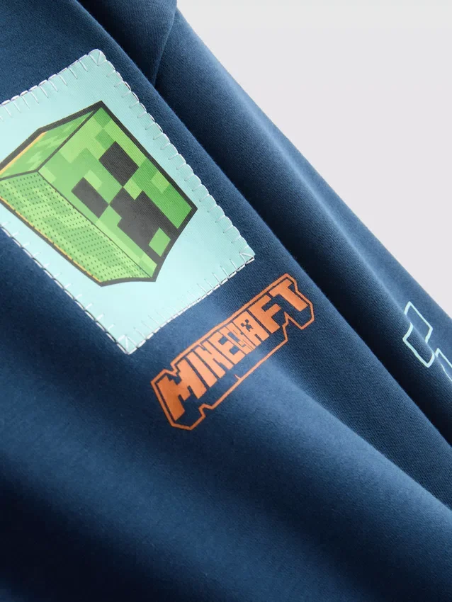 7–15 Jahre | Hoodie aus baumwollreicher Ware mit Minecraft-Motiv