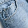 7–15 Jahre | Jeans-Shorts mit Strassschleife