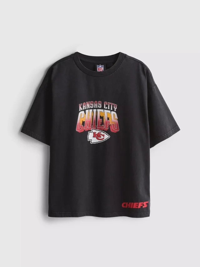 7–15 Jahre | NFL Kansas City Chiefs Hemd mit Acid-Wash-Optik