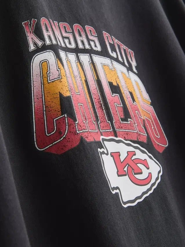 7–15 Jahre | NFL Kansas City Chiefs Hemd mit Acid-Wash-Optik