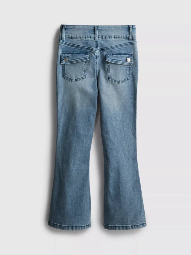 7–15 Jahre | Pintuck-Flare-Jeans