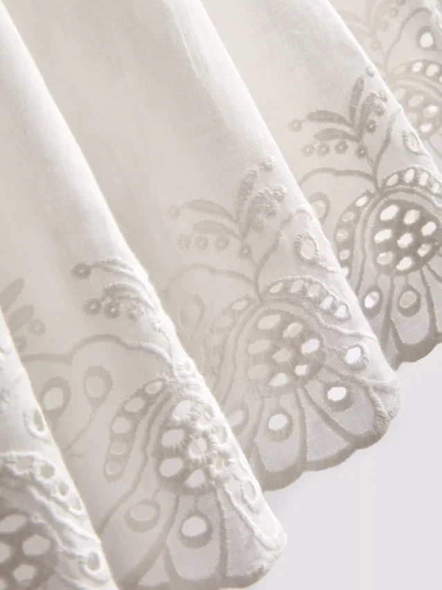 7–15 Jahre | Rock mit Broderie-Anglaise-Stickerei