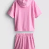 7–15 Jahre | Set aus Frottee-Hoodie und Shorts