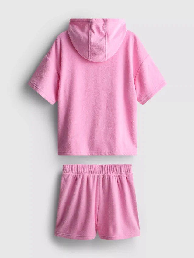 7–15 Jahre | Set aus Frottee-Hoodie und Shorts