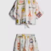 7–15 Jahre | Set aus Hemd mit Krawatten-Detail und Shorts