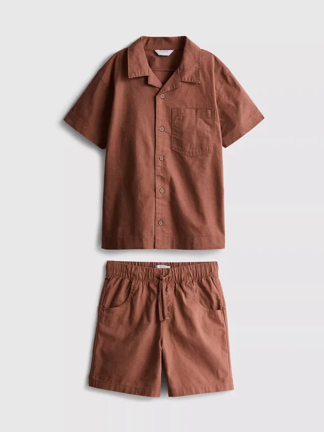 7–15 Jahre | Set aus Hemd und Shorts