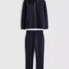 7–15 Jahre | Set aus Jacquard-Jacke mit Reissverschluss und Jogginghose