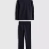 7–15 Jahre | Set aus Jacquard-Jacke mit Reissverschluss und Jogginghose
