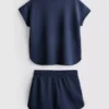 7–15 Jahre | Set aus kastenförmigem T-Shirt und Shorts