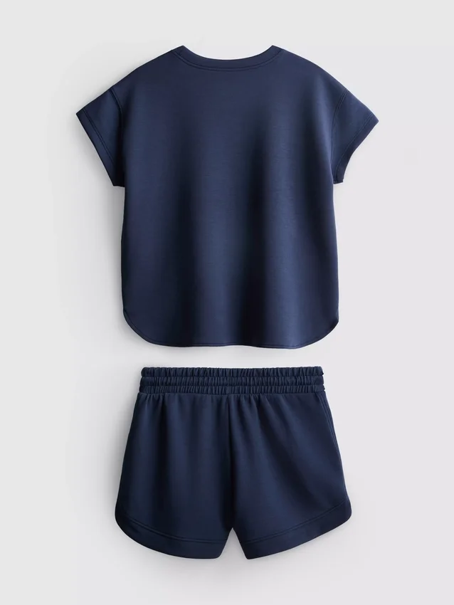 7–15 Jahre | Set aus kastenförmigem T-Shirt und Shorts