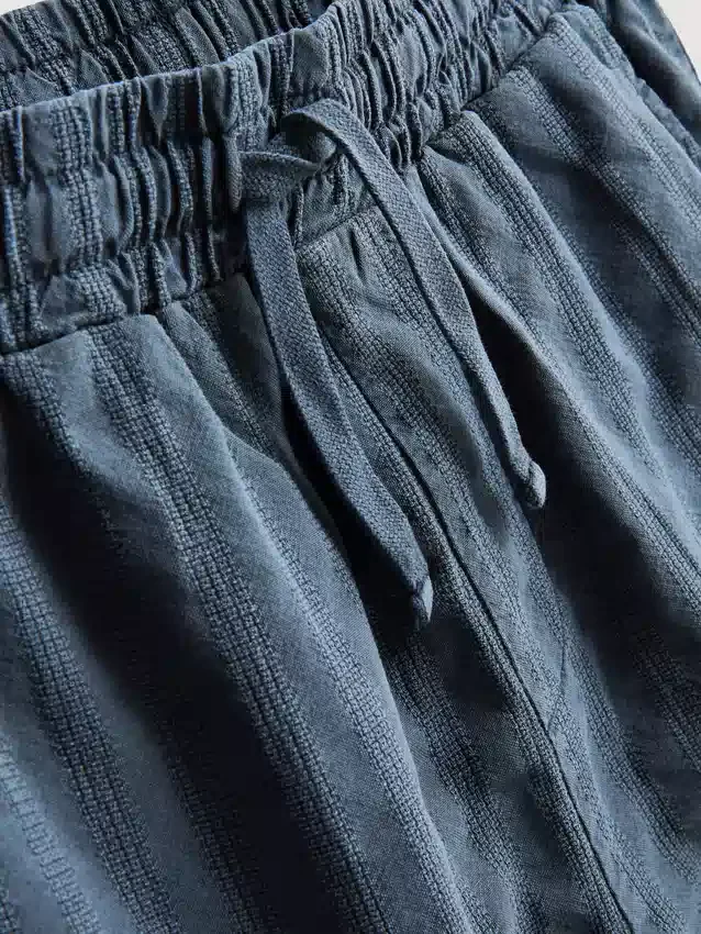 7–15 Jahre | Set aus strukturiertem Kurzarm-Hemd mit Knöpfen und Shorts