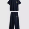 7–15 Jahre | Set aus T-Shirt und Jogginghose mit weitem Bein