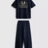7–15 Jahre | Set aus T-Shirt und Jogginghose mit weitem Bein