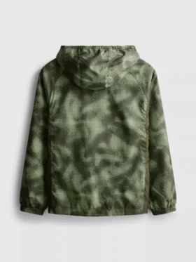 7–15 Jahre | Sportjacke mit Reissverschluss und Camouflage-Print