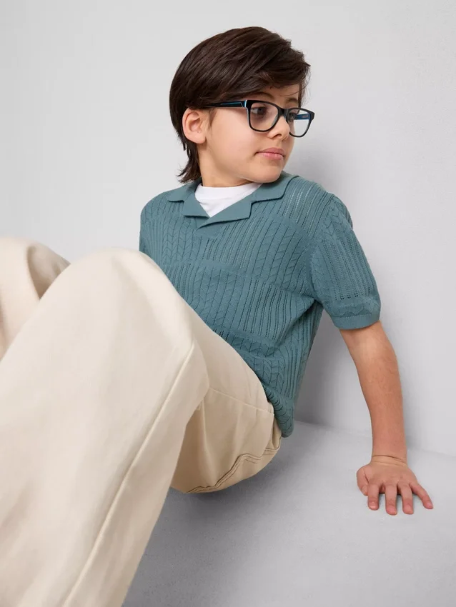 7–15 Jahre | Strick-Polohemd