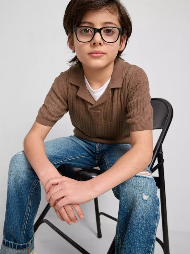 7–15 Jahre | Strick-Polohemd