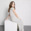 7–15 Jahre | Strukturierte Hose mit weitem Bein