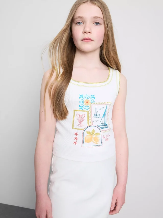7–15 Jahre | Tanktop mit Kontrastnähten
