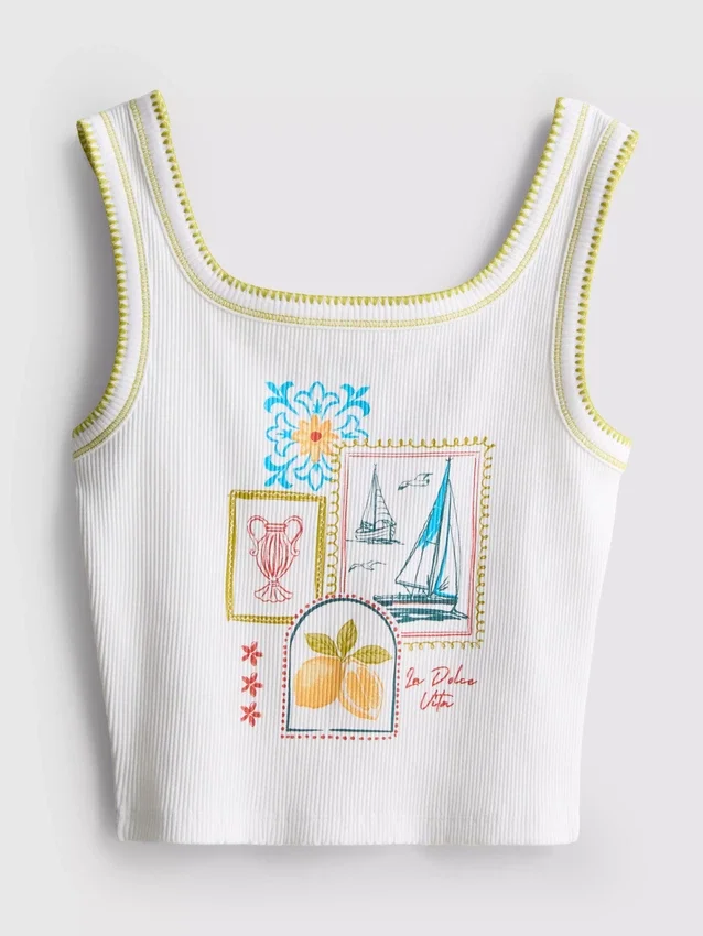 7–15 Jahre | Tanktop mit Kontrastnähten