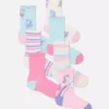 7er-Pack Einhorn-Knöchelsocken