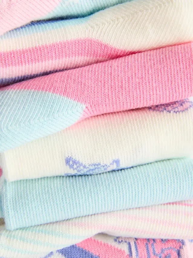 7er-Pack Einhorn-Knöchelsocken
