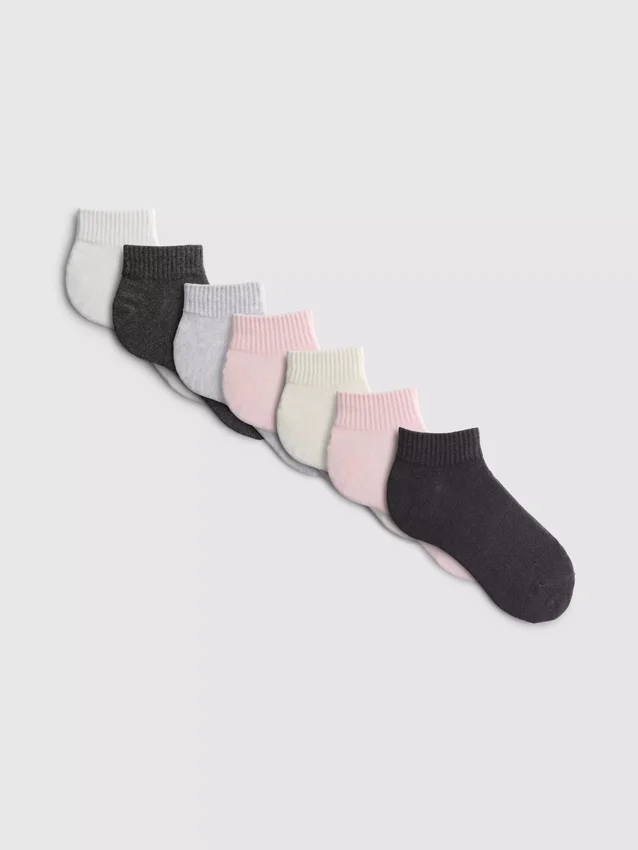7er-Pack gemischte Viertel-Socken