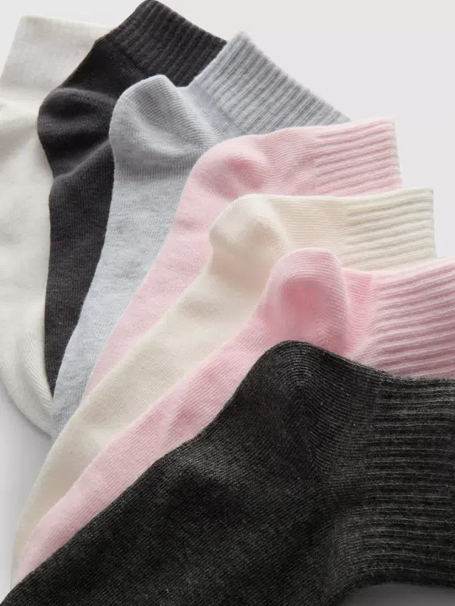 7er-Pack gemischte Viertel-Socken